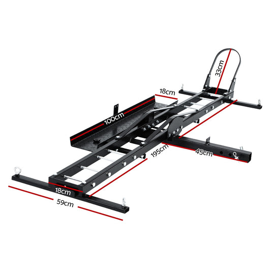 Fat Tyre Bike & eBike Carrier Ramp 2" Towbar Steel Black