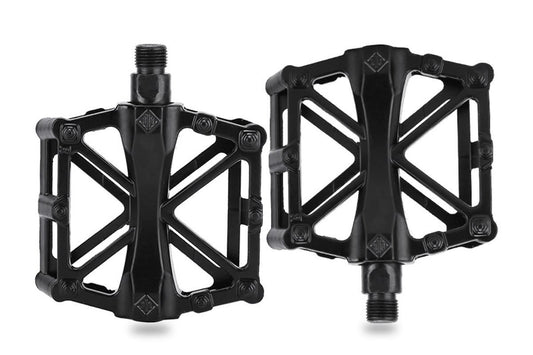 Aluminium Alloy Bike Pedals Wide Platform | MTB & Road Bikes | Black