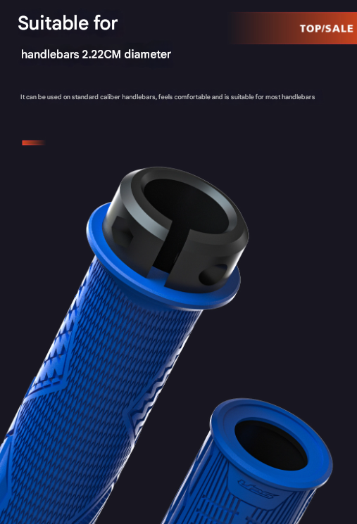 Ergonomic Lock-On Bike Grips | Anti-Slip TPR | Alloy Clamps | Orange