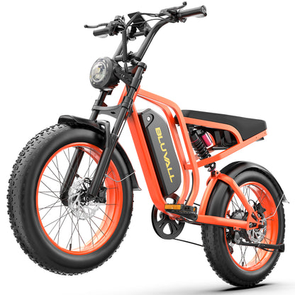 BLUVALL SU8 48V Full Suspension Fat Tyre eBike (Unlockable)