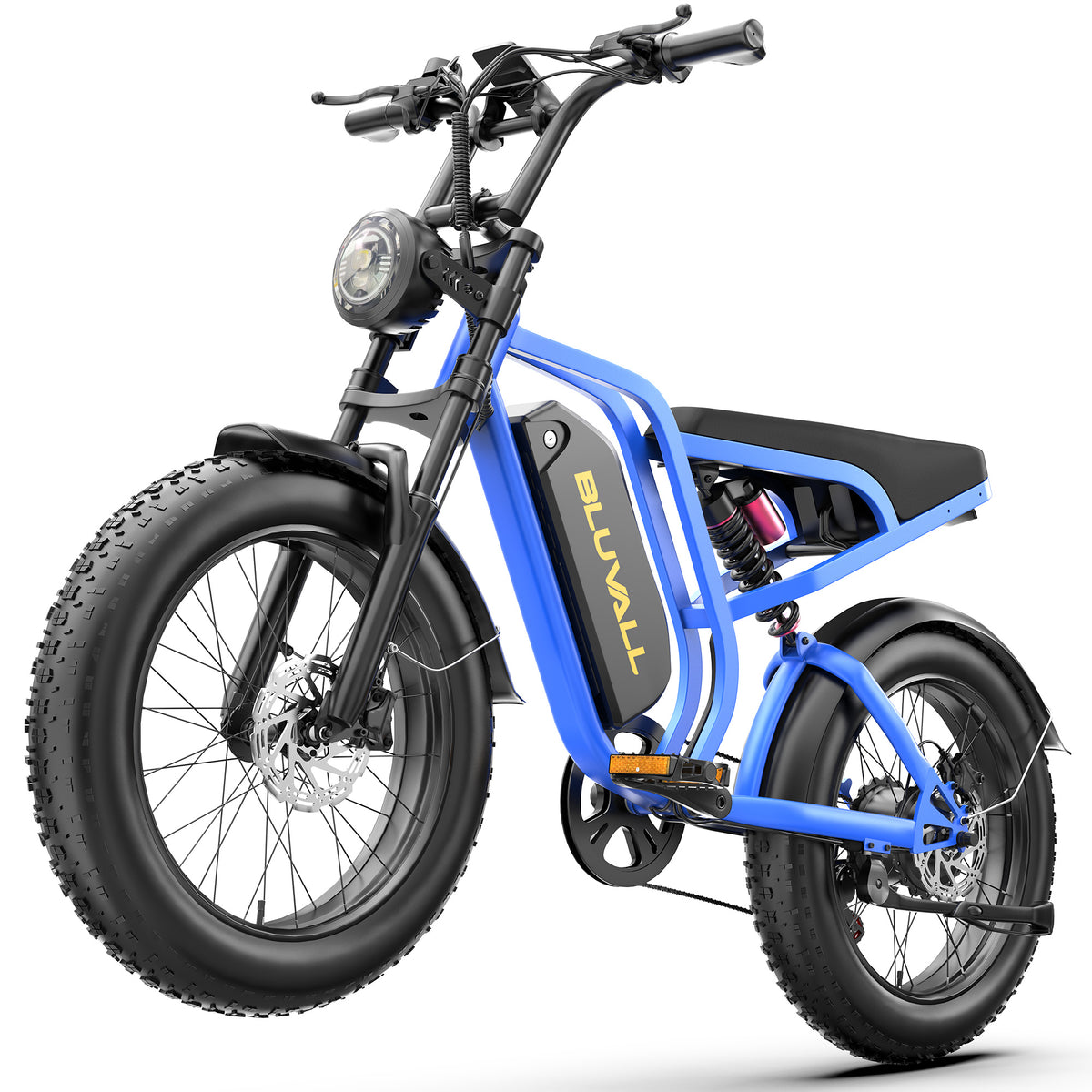BLUVALL SU8 48V Full Suspension Fat Tyre eBike (Unlockable)