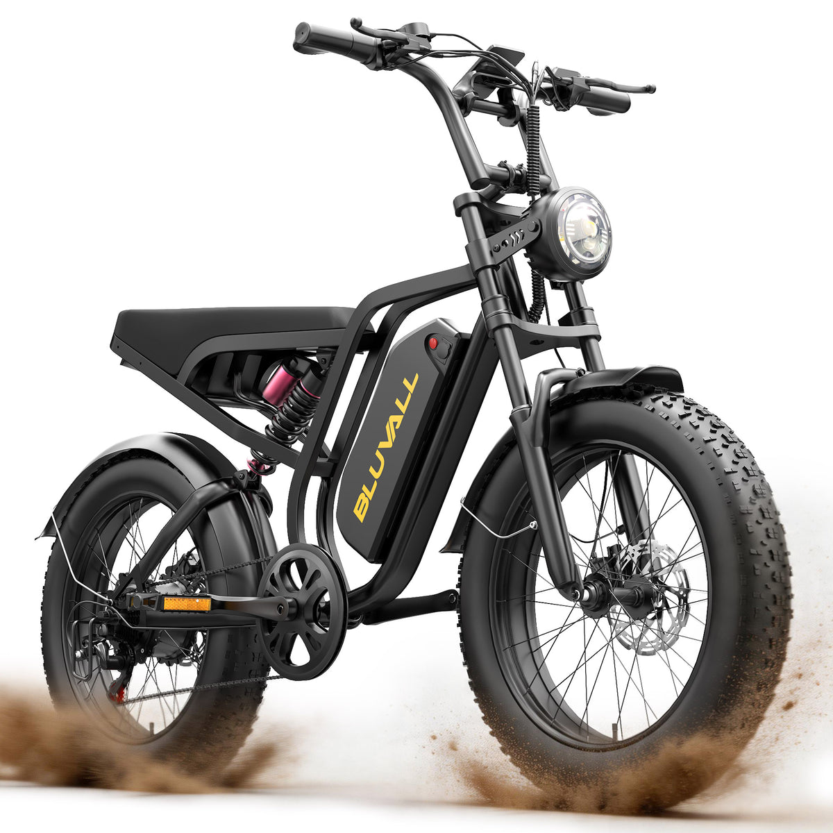 BLUVALL SU8 48V Full Suspension Fat Tyre eBike (Unlockable)