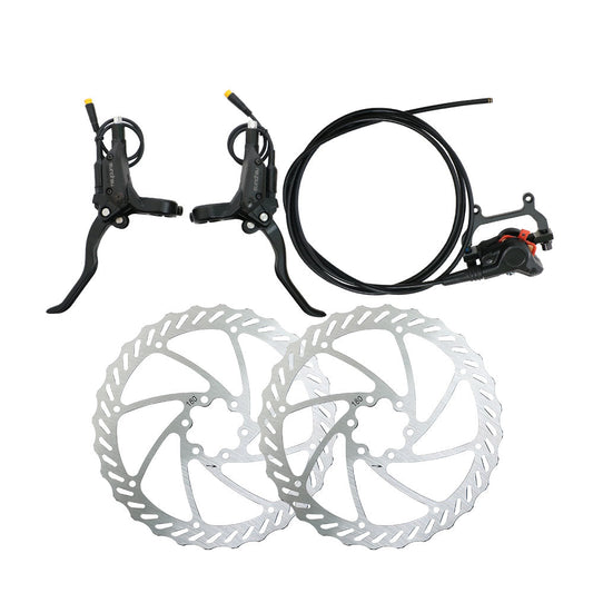 EUNORAU 2-Piston 1.0 Hydraulic Brake Set with 180MM Disc Rotors