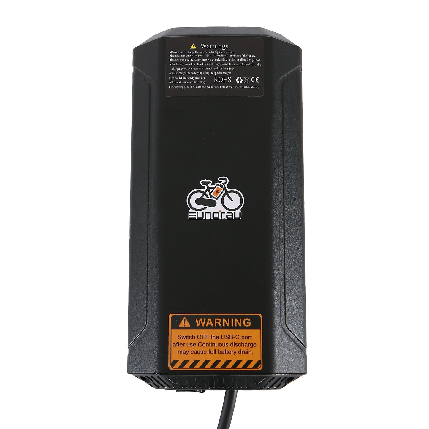 EUNORAU 48V5AH Secondary E-Bike Battery with Type-C Port