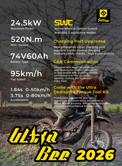 SurRon Ultra Bee HP Electric Dirt Bike (2026)