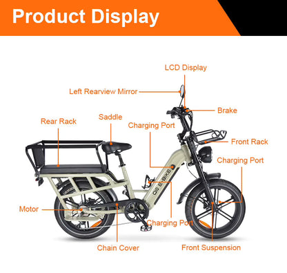 OUXI Q10 CARGO E-BIKE ⚡⚡⚡