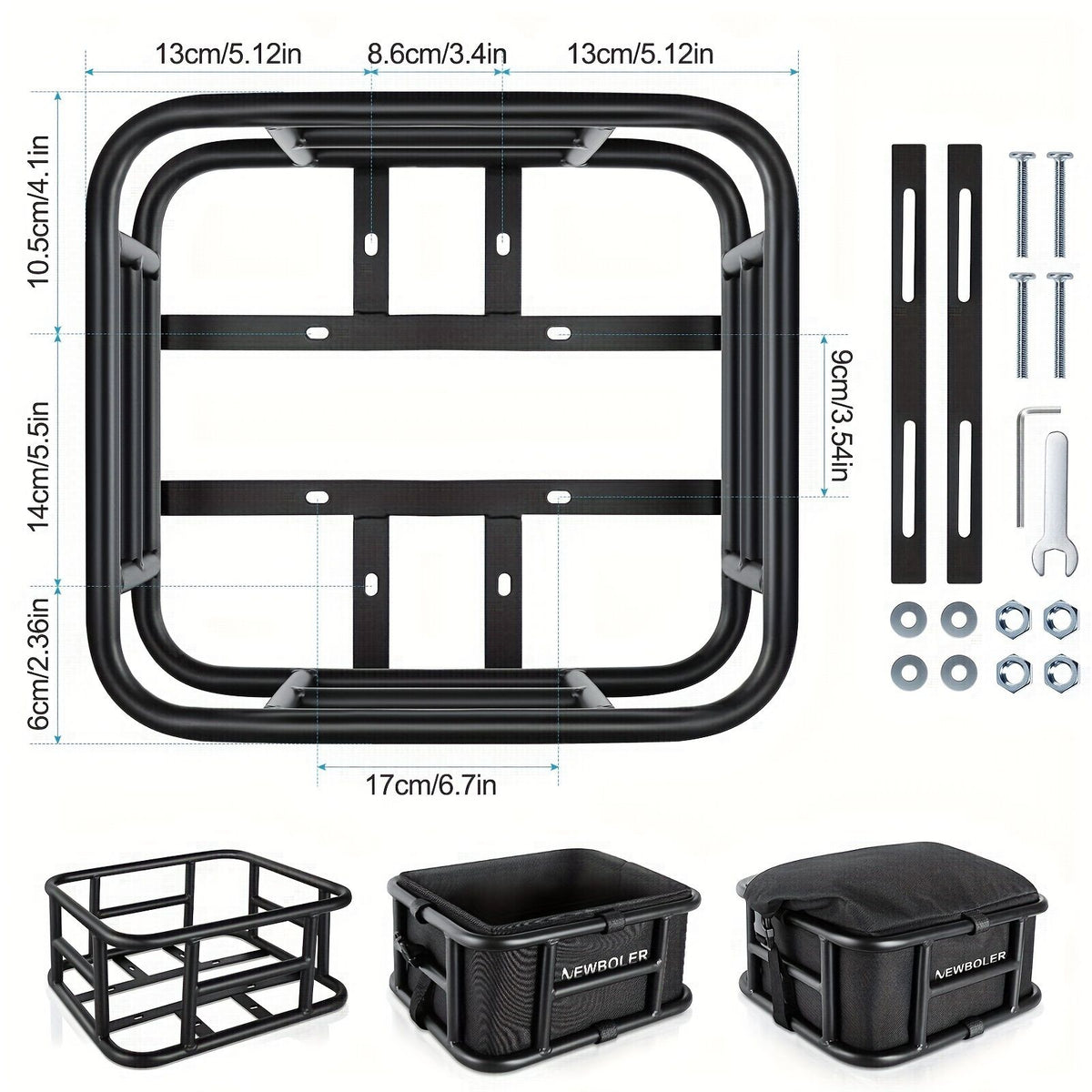 Black bike rear rack, universal bike rack, bicycle cargo rack, bike storage, cycling accessories, Australia bike rack, rear rack for bike, durable bike rack