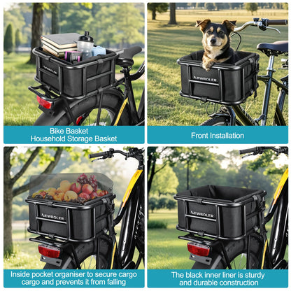Black bike rear rack, universal bike rack, bicycle cargo rack, bike storage, cycling accessories, Australia bike rack, rear rack for bike, durable bike rack