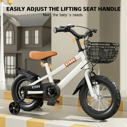 Kids Bike for 3-7 Years with Basket
