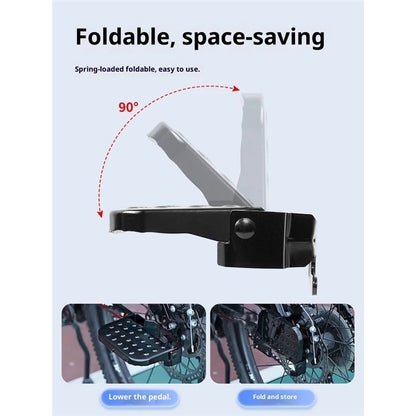 2 PCS Bike Foot Pegs, for Bicycle Pegs, Non-Slip Pegs for Passenger, Folding Bike Rear Pedals, Mountain Bike,Road Bike