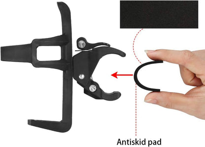Bike Water Bottle Holders No Screws, Universal Bike Cup Holder, 360 Degree Rotatable Bike Water Bottle Cage, Water Bottle Holders for Kids Bike Adult Bike, Black