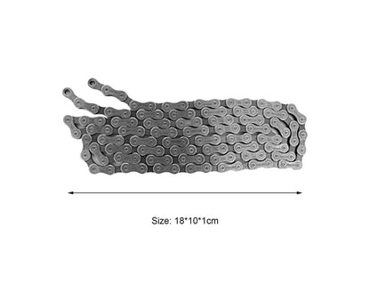Mountain Bike Chain Electroplating Flexible Sturdy 116 Links Steel Anti Corrosion Bicycle Chain for Cycling - D