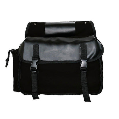 Bicycle Pannier Bag, Durable Rear Rack Storage Bag with Double Side Design for Mountain Bike, Road Bike, Folding Bike and Cycling Accessories - Black