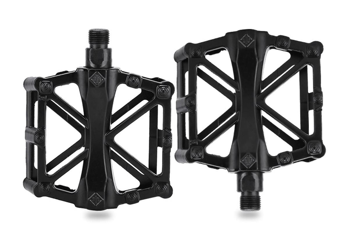 Aluminium Alloy Bike Pedals Wide Platform | MTB & Road Bikes | Black