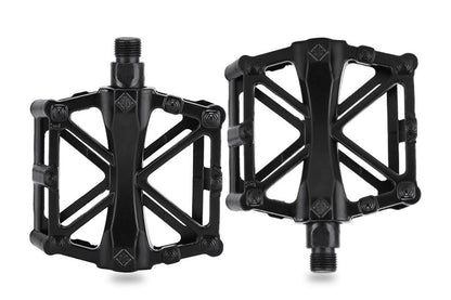 Aluminium Alloy Bike Pedals Wide Platform | MTB & Road Bikes | Black