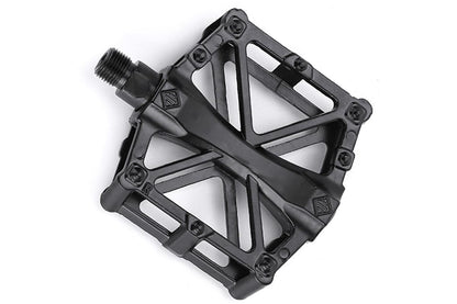Aluminium Alloy Bike Pedals Wide Platform | MTB & Road Bikes | Black
