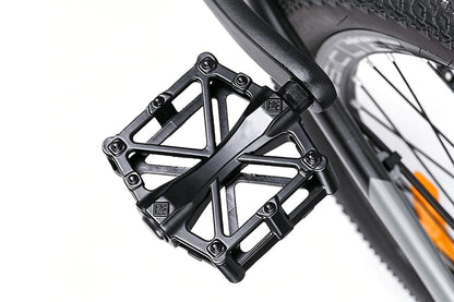 Aluminium Alloy Bike Pedals Wide Platform | MTB & Road Bikes | Black