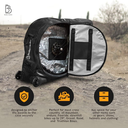 BROTHER BROTHER Bike Travel Bag | Hard Case | Plane & Boat Transport | 29er 700c