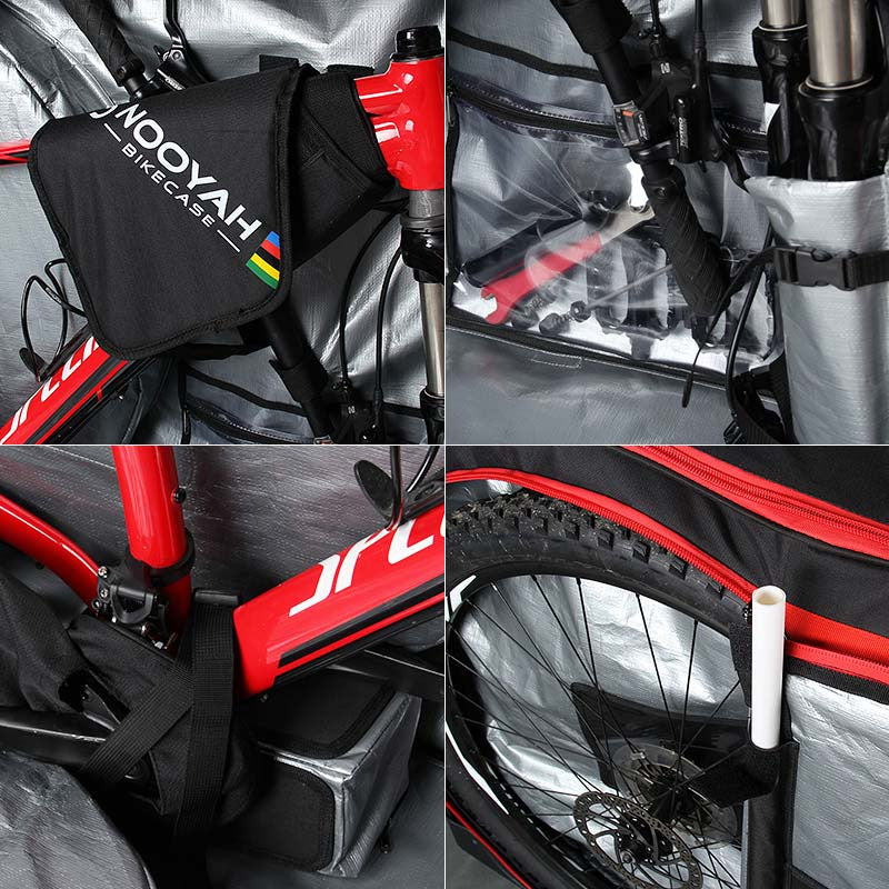 NOOYAH Bike Travel Bag | Hard Case | Plane & Boat Transport | 29er 700c