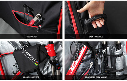 NOOYAH Bike Travel Bag | Hard Case | Plane & Boat Transport | 29er 700c