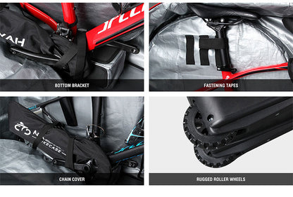 NOOYAH Bike Travel Bag | Hard Case | Plane & Boat Transport | 29er 700c
