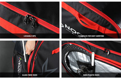 NOOYAH Bike Travel Bag | Hard Case | Plane & Boat Transport | 29er 700c