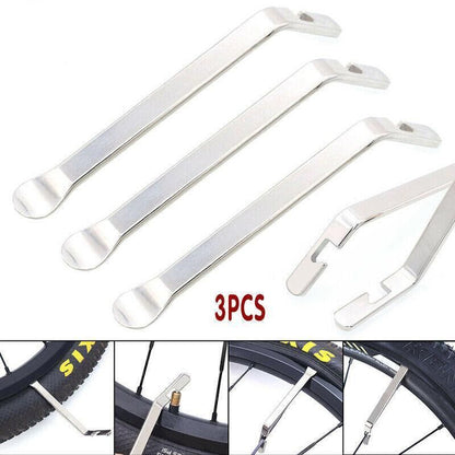 3Pcs Bike Tire Lever Tyre Changing Tool Bicycle Tire Levers Steel Repair Kit Au