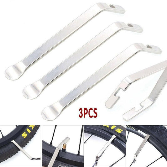 3Pcs Bike Tire Lever Tyre Changing Tool Bicycle Tire Levers Steel Repair Kit Au