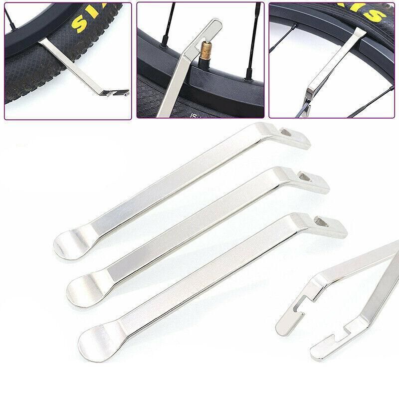 3Pcs Bike Tire Lever Tyre Changing Tool Bicycle Tire Levers Steel Repair Kit Au