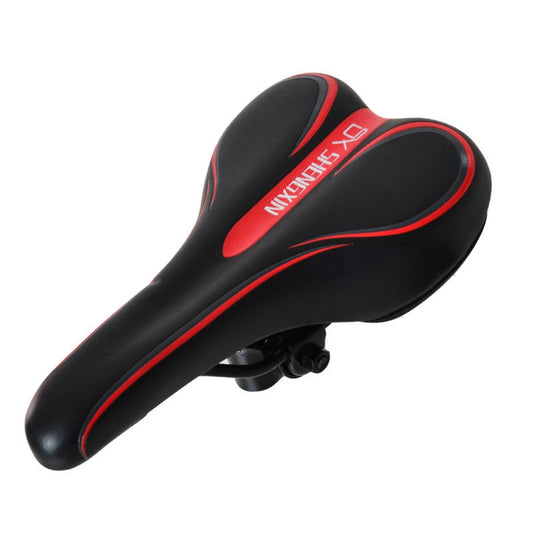 Mountain Bike Saddle | Ergonomic Cushioned Seat | MTB & Road | Black & Red