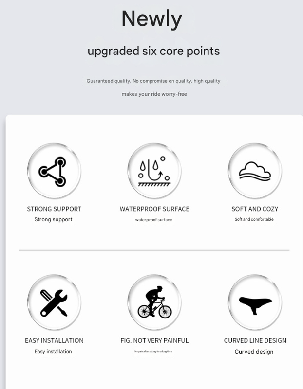 Mountain Bike Saddle | Ergonomic Cushioned Seat | MTB & Road | Black & Red
