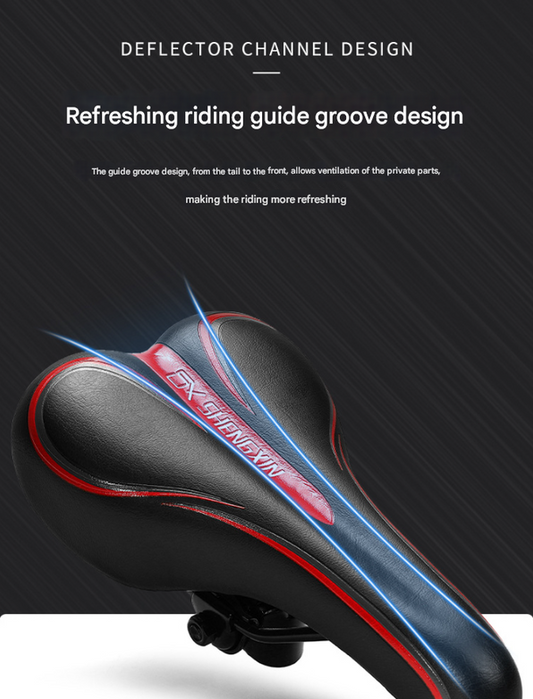 Mountain Bike Saddle | Ergonomic Cushioned Seat | MTB & Road | Black & Blue