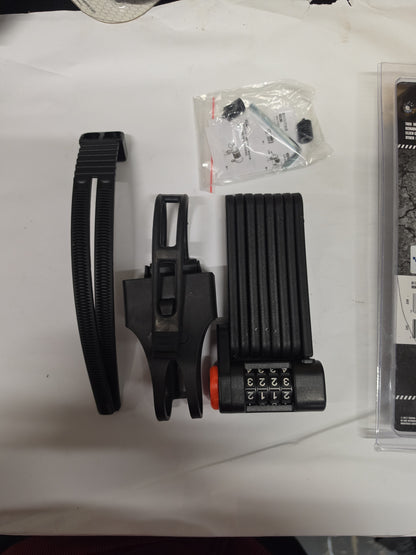 Heavy Duty Bike Combination Lock And Mounting case. Bike lock