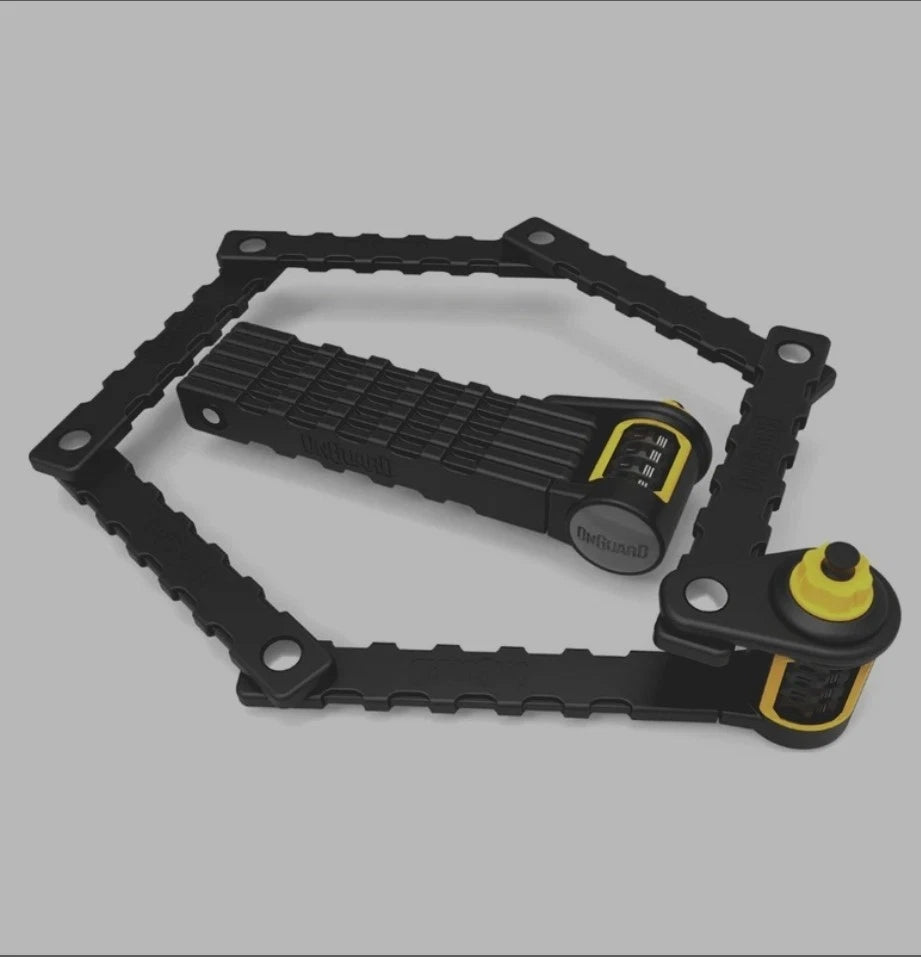 OnGuard K9 Folding Link Plate Combination Lock – 69cm Bike Lock